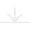 Ekena Millwork Richland Architectural Grade PVC Gable Bracket, 96"W x 52"H x 2"D x 4"F, 13/12 Pitch GBP096X52X0204RIC00 - alternate 3